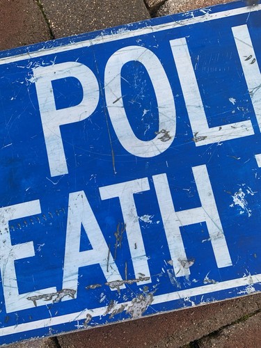 Rare Vintage Metal Police Breath Testing Sign Australian Law Memorabilia - Picture 6 of 9