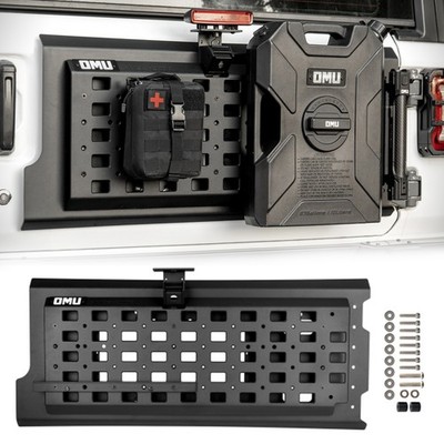 OMU Aluminum Multifunctional Tailgate Expansion Molle Panel For Jeep Wrangler JL
