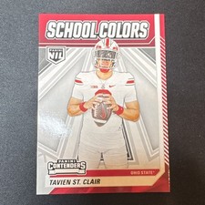 2025 Panini NIL School Colors Tavien St. Clair #1 Ohio State Buckeyes Football