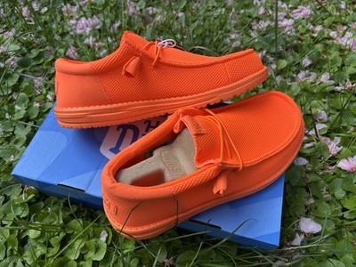 Hey Dude Wally Funk Mono Never Worn Men s 8 Orange Brand New