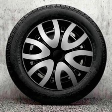 Silver Set of 4x16 inch Wheel Trims, Hubcaps to fit Vauxhall Vivaro - Brand New