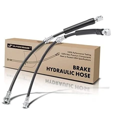  Brake Hydraulic Hose Compatible with Select Chevy Front Driver and Passenger