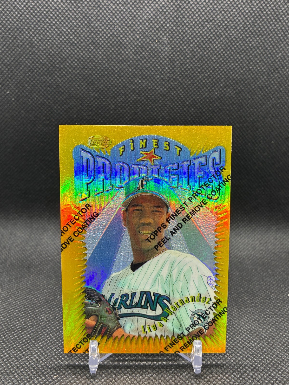 Livan Hernandez 1996 Topps Finest #294 Rare Refractor Florida Marlins