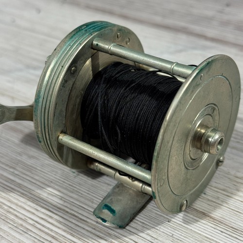 Meek No 4 The Horton Mfg Co Fishing Reel Vintage W/ Leather Case - Picture 16 of 22