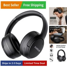 Hybrid Active Noise Cancelling Headphones, Wireless Over Ear Bluetooth Headph...