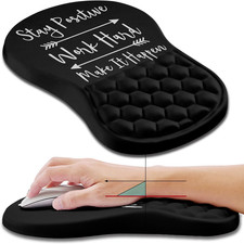 Ergonomic Mouse Pad Wrist Support, Wrist Rest Mousepad for Carpal Tunnel Pain Re