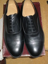 Royal Navy Officer's Black Leather Oxford Shoes 12M