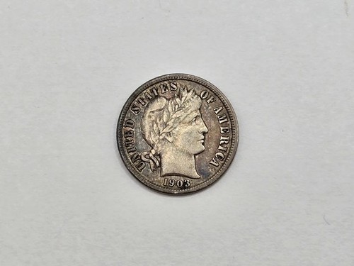 1903 Barber Silver Dime Extremely Fine+ 130324 - 第 1/2 張圖片