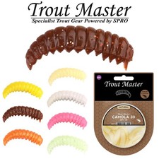 Spro Trout Master Camola 30 | Larve Bienenmaden Imitat 15 Stück UV-Aktiv + Aroma