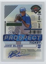 2024 Panini Prospect Edition Holo Signatures Jake Bloss #186 Auto 1h1