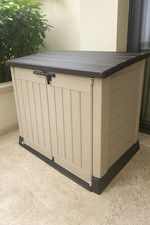 Keter Extra Large Outdoor Garden Patio Tool Storage Box Utility Cabinet Cupboard