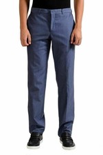 Versace Collection Men's Wool Light Blue Dress Pants US 32 IT 48