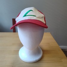 Pokemon Ash Ketchum Style Youth Baseball Cap Red White Adjustable Hat