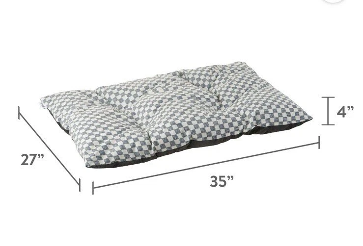 Vibrant Life Almohada Mechonada Cama Mascota, Cuadros Blanco y Negro, ¡ENVÍO GRATUITO!! Foto 2 de 3