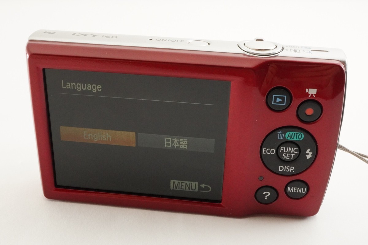 元箱付き 美品 Canon キヤノン IXY 160 レッド デジタル Canon IXY 160 Red 4GB SDHC Card Point & Shoot Digital Camera