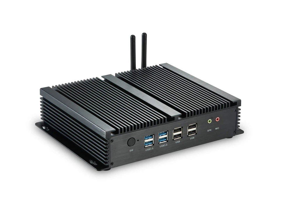 Fanless Mini Desktop Computer PC W-11 Pro, Intel i5 4th Gen. 1.6GHz-2.6GHz CP... - Image 3 of 4