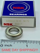 NSK MADE IN JAPAN 6800 ZZ Deep Groove Bearing 10x19x5mm SAME DAY SHIPPING