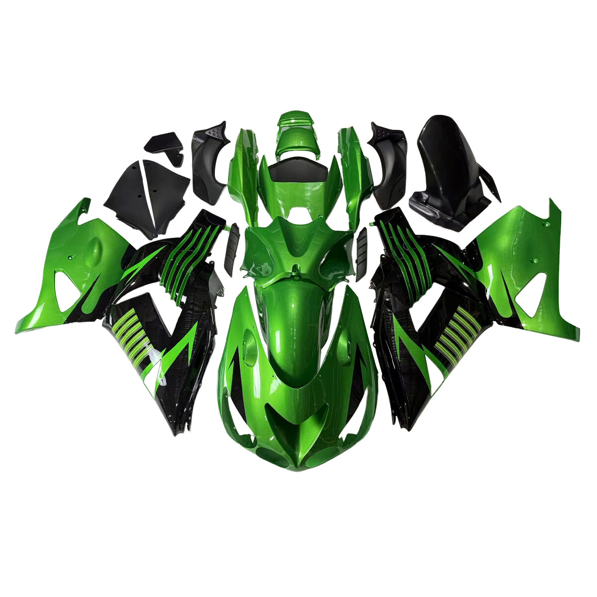 Green Black Fairing for Kawasaki ZX14R Ninja ZX-14R 2006 - 2011
