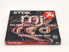 TDK MUSIC JACK 74 MD RED Mini Disc SEALED NEW