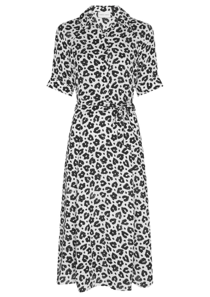 Vestido Fabienne Chapot Brizo Leopardo Tamanho 6/8