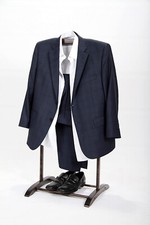 Homebrella Deluxe Hardwood Clothes Valet Stand (Espresso)