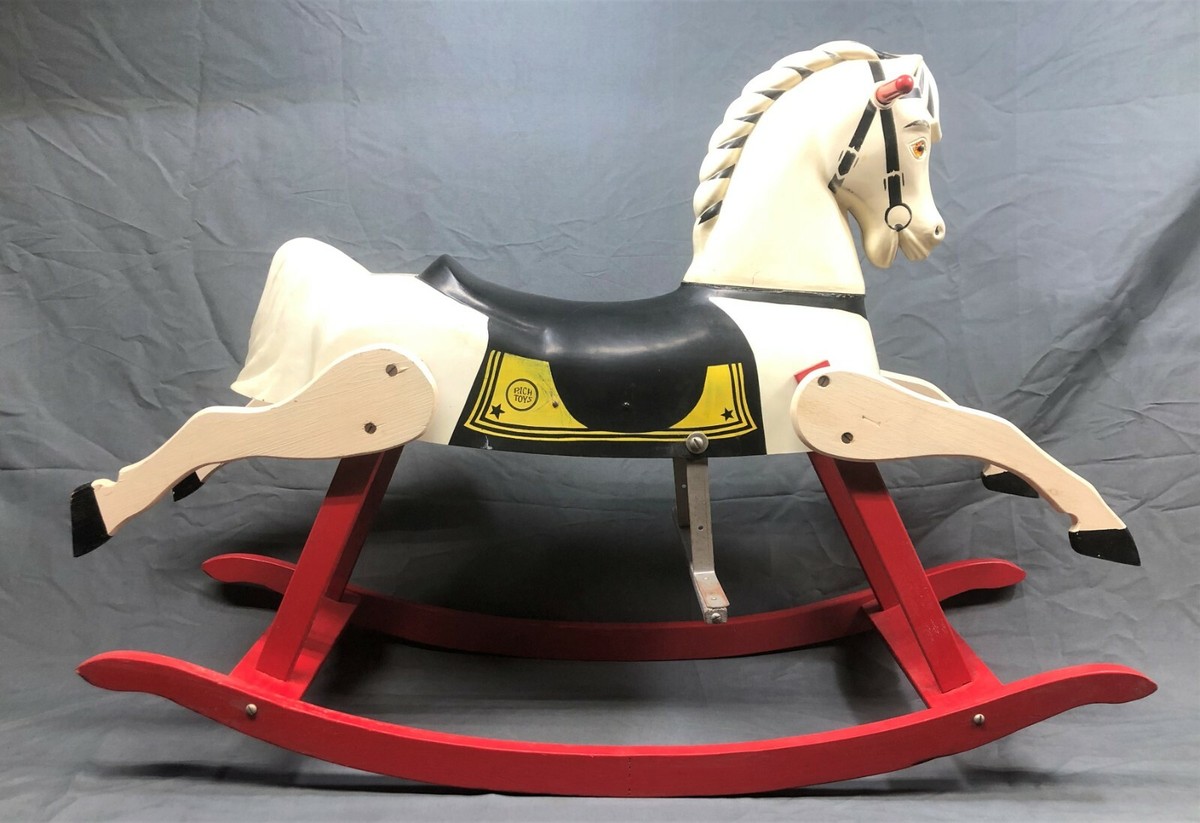 Red Plastic Rocking Horse Latest Design Seesaw Style Plastic Rocking