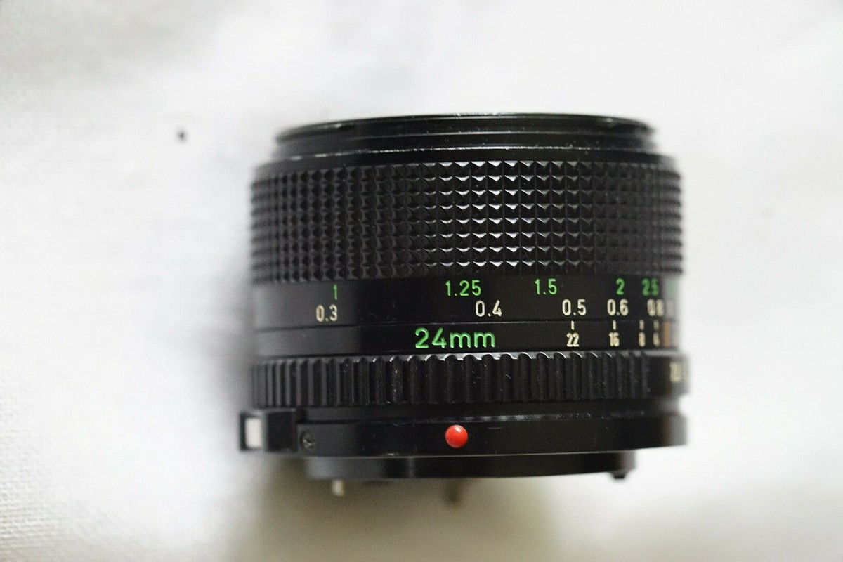 Objectif Canon FD 24mm F/2.8 New FD Noir - Grand Angle Pour Appareils Argentiques - Occasion En état Opérationnel
