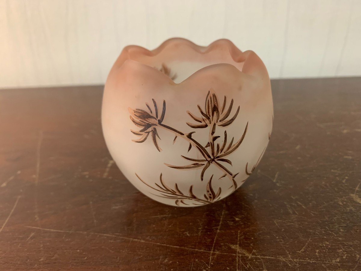 Signed Vessière Nancy Painted Ball Vase | eBay