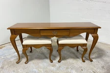 Thomasville Fisher Park Collection Sofa Table or Entry Table with Benches