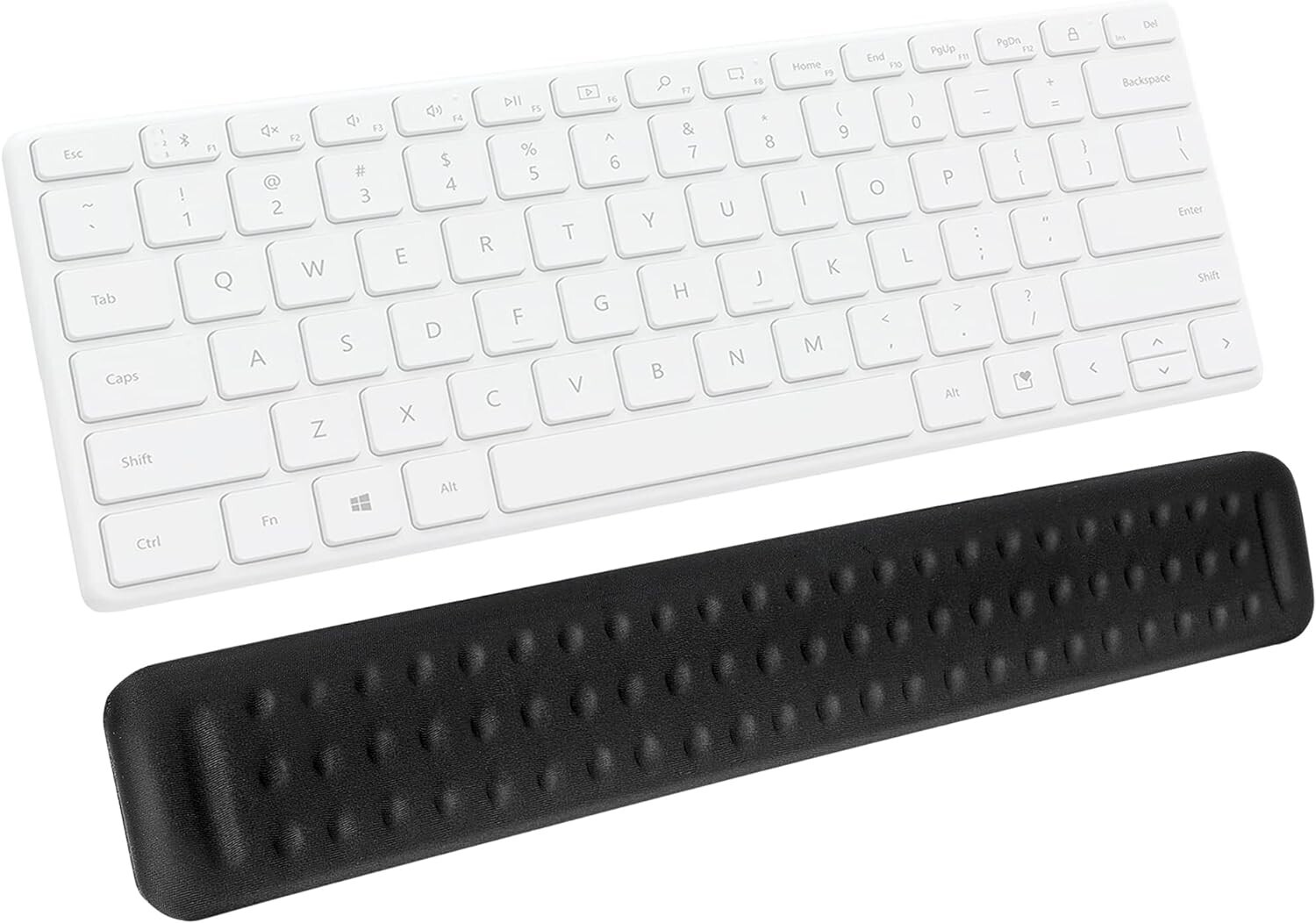 Memory Foam Keyboard Wrist Rest with Massage Dots, 17 3/8 Inch Support Pad-image