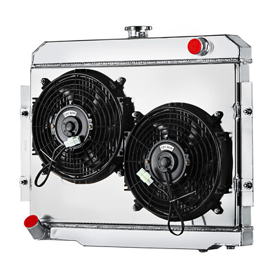 FONGOFF 3 Row Radiator Shroud Fan For 1972-1986 Jeep CJ CJ5 CJ6 CJ7 Scrambler