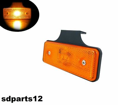 10 X LED Feux Gabarit Position Latérale Jaune 12V 24V - Camion Remorque Tracteur