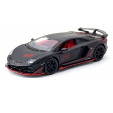1:24 Lamborghini Aventador SVJ 63 Modelo Coche de Juguete Metal Diecast Vehículo de Juguete Negro