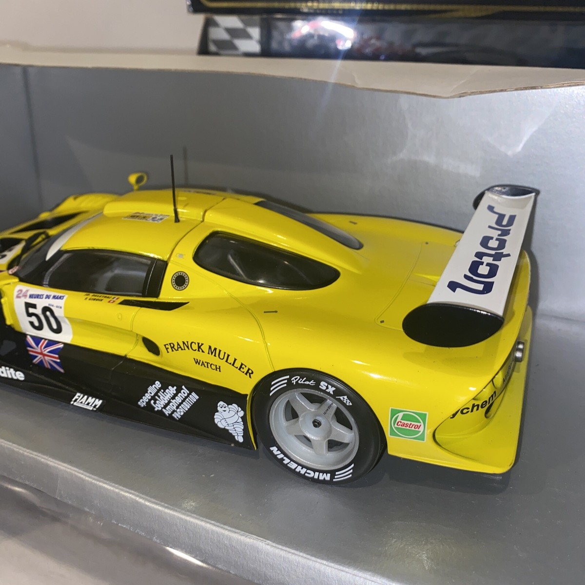 CHRON 1/18 ロータス GTI Chrono H1070 Lotus Elise GT1 Yellow Franck Muller 1:18 Scale