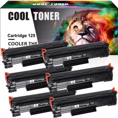 6x Black Toner for Canon 125 ImageClass LBP6000 LBP6020 LBP6030w MF3010 Printer