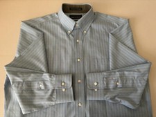 PAUL FREDRICK Button-Down Plaid Cotton Dress Shirt 16 33