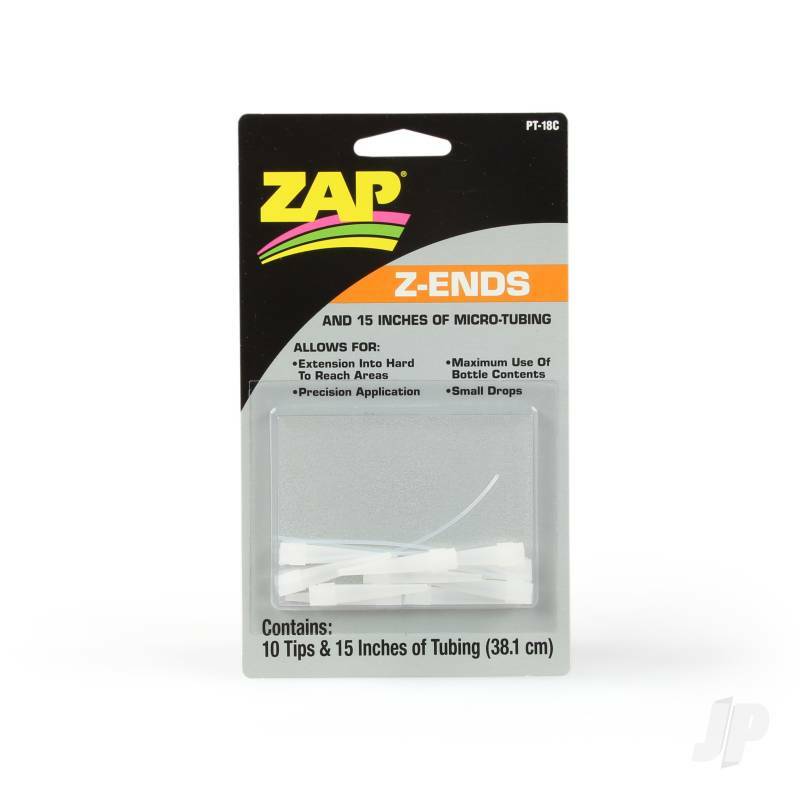 ZAP Z-Ends Tips & Micro Dropper. For Precise Application Of Glue. Pack Of 10