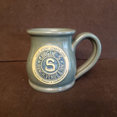Deneen Pottery Circle S Ranch & Country Inn Lawrence Kansas KS  Coffee Mug Cup