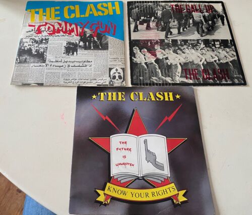 The clash 7” Vinyl x 3. Tommy Gun/ The Call Up/know Your Rights - Photo 1 sur 7
