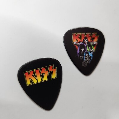 !!️NEU!!️ 2 X KISS PLECTRUMS GENE SIMMONS PAUL STANLEY DOPPELSEITIGER DRUCK