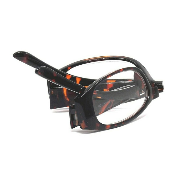 Foster Grant Spare Pair 2.50 Folding Reading Glasses With Case Gabe BLK