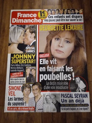 Johnny Hallyday Poster ''France Dimanche'' Johnny Super Star