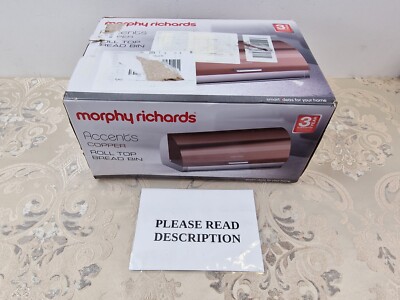 Morphy Richards 974003 Accents Brötchenaufsatz Brotkasten, Edelstahl, Kupfer, 23 