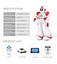 thumbnail 5 - Smart RC Robot Toy, Talking Dancing Robots for Kids Remote Control Robotic Toys
