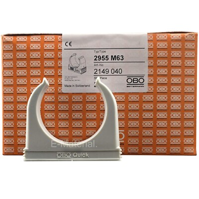 1x 2955 / M63 OBO Bettermann Quick- Schelle M63 - Rohrschelle 2149040