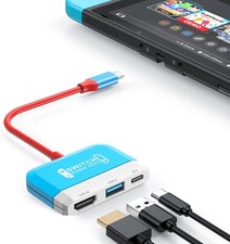 RREAKA Switch Dock for Nintendo Switch OLED, 3 in 1 Switch TV Adapter ,4K HDMI