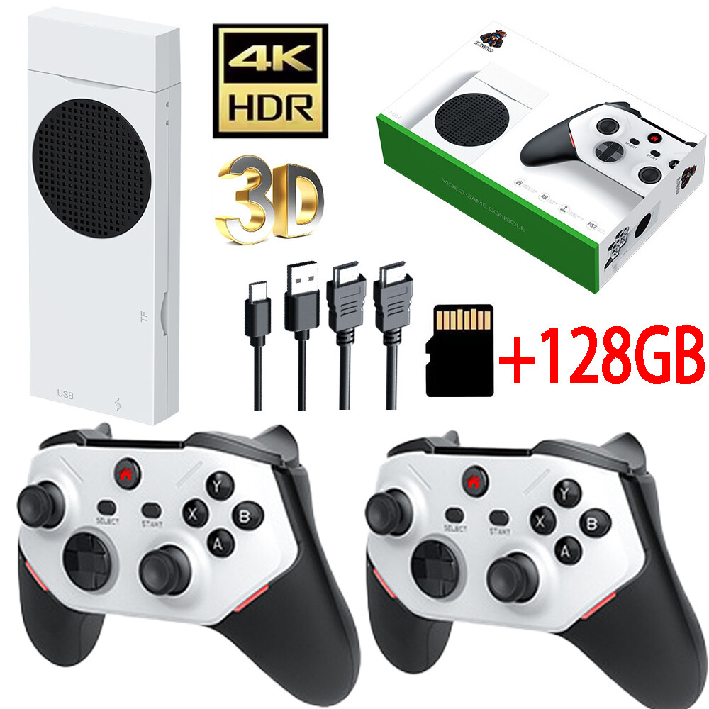 M88 128GB Video Game Console, 30000+ Games TV Stick HDMI 2