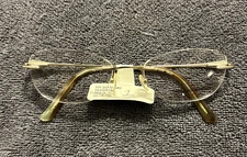Naturally Rimless NR 359 Designer Eyeglasses Frame, 52-18-135, Gold, NWT $102