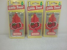 U1P-10312 Little Trees Air Freshener Strawberry 3 Pieces