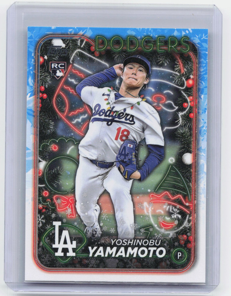 2024 Topps Holiday #H88 Yoshinobu Yamamoto Christmas Lights